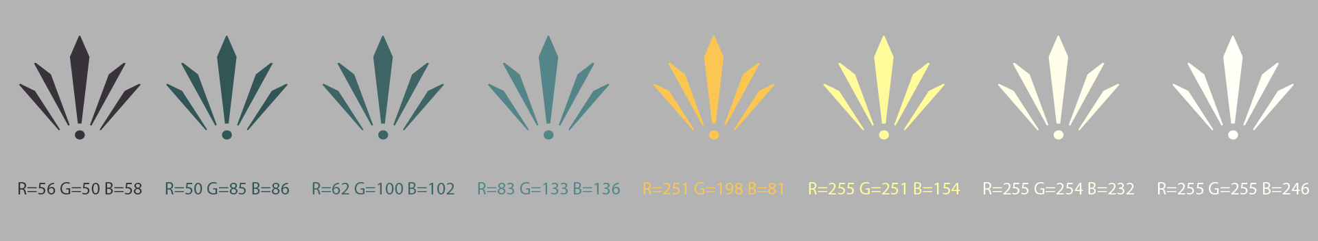logo in dark green with same color type.